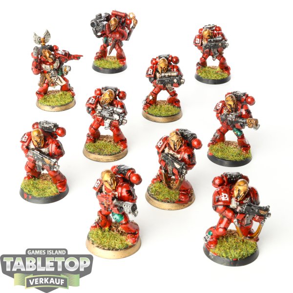 Blood Angels - 10 x Tactical Squad klassisch - bemalt