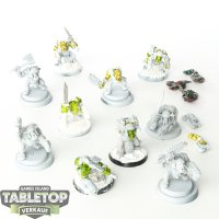 Orks - 10 x Ork Boyz - teilweise bemalt