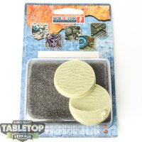 Bases - Desert Bases, Round 40mm - im Gussrahmen