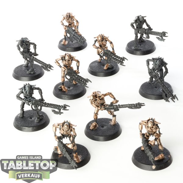 Necrons - 10 x Necron Warriors - teilweise bemalt