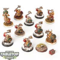 Cities of Sigmar - 10x Dwarf Warriors - bemalt