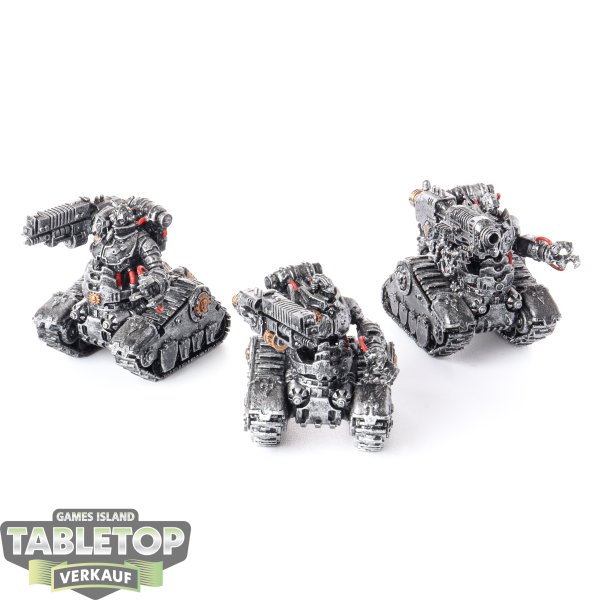 Adeptus Mechanicus - 3x Kataphron Destroyers - teilweise bemalt