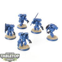 Space Marines - 5 Vanguard Veteran Squad - teilweise bemalt