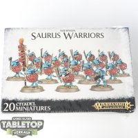 Seraphon - 20 x Saurus Warrior Regiment klassisch -...