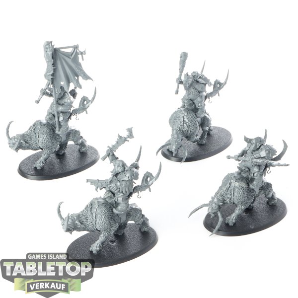 Ogor Mawtribes - 4 x Mournfang Pack - unbemalt