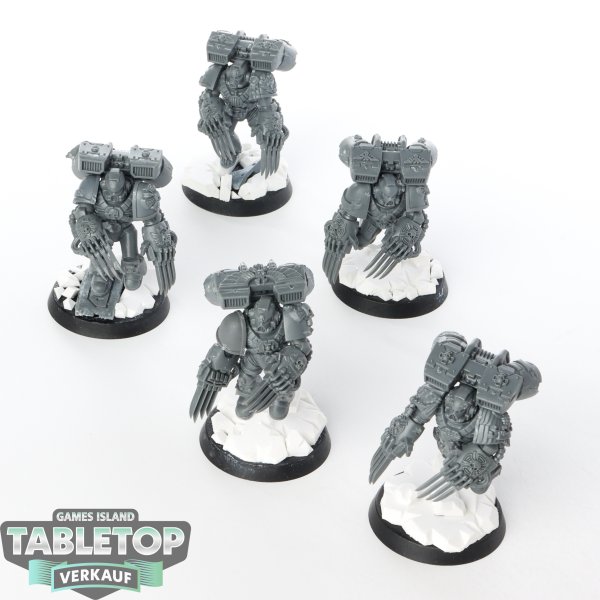 Space Marines - 5 x Vanguard Veteran Squad - unbemalt