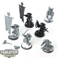 Space Marines - 6 x Company Command - teilweise bemalt