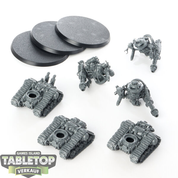Adeptus Mechanicus - 3 x Kataphron Destroyers - unbemalt