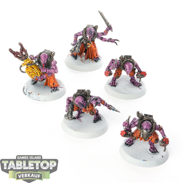 Genestealer Cults - 5 x Hybrid Metamorphs - bemalt