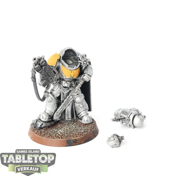 Space Marines - Captain with Master-crafted Heavy Bolt Rifle - im Gussrahmen