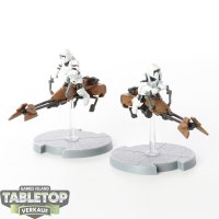 Galaktisches Imperium - 2x 74-Z Speeder Bikes - bemalt