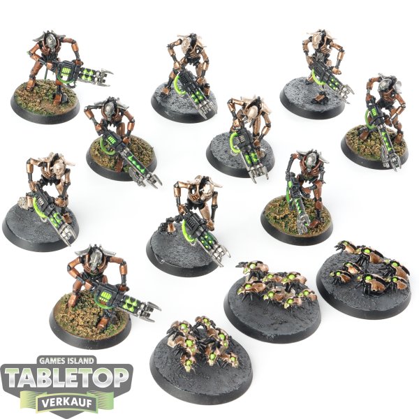 Necrons - 10x Necron Warriors - bemalt