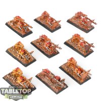 Skaven - 9x Skaven Warplock Jezzails Web Bundle - bemalt