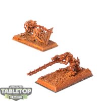 Skaven - 2x Skaven Warplock Jezzails - teilweise bemalt