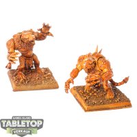 Skaven - 2x Skaven Rat Ogres - teilweise bemalt