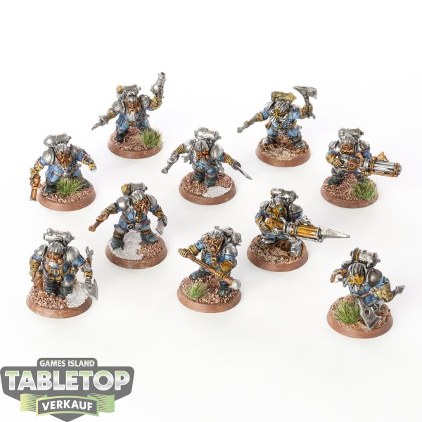 Kharadron Overlords - 10x Arkanaut Company - bemalt