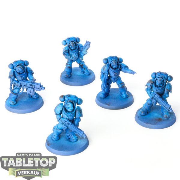 Space Marines - 5x Heavy Intercessors - teilweise bemalt