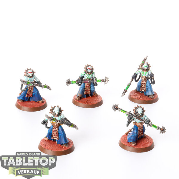 Adeptus Mechanicus - 5x Fulgurite Electro-Priests - bemalt