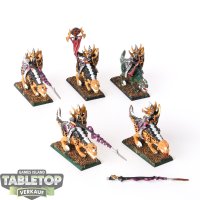 Dark Elves - 5x Cold One Knights klassisch - bemalt