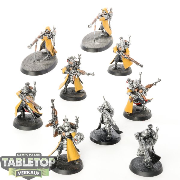 Adeptus Mechanicus - 9x Skitarii - teilweise bemalt