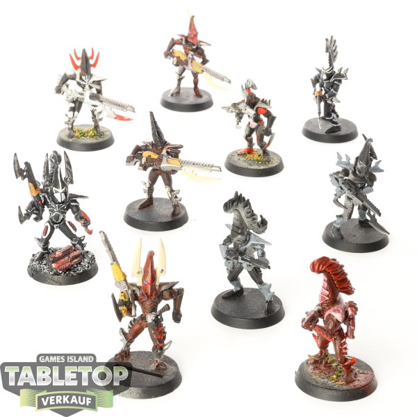 Drukhari - 10x Kabalite Warriors (Classic) - teilweise bemalt