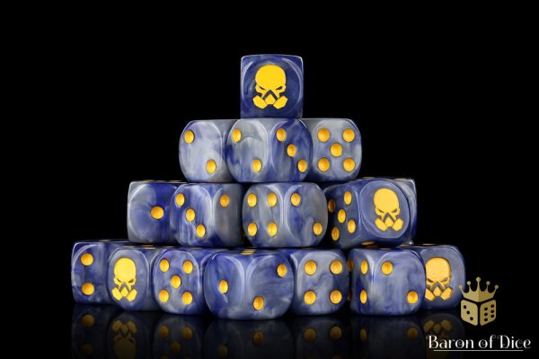 Baron of Dice - Patriarch Grunt 16mm Round Corner Dice (25)