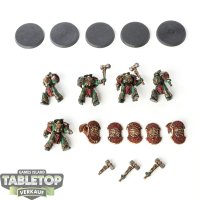 Horus Heresy - 5x Salamanders Legion Firedrakes - bemalt