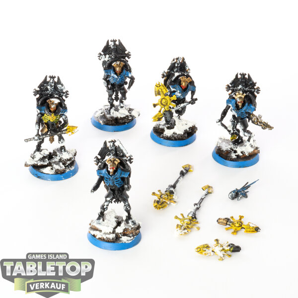 Necrons - 5x Triarch Praetorians - bemalt