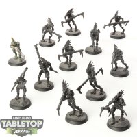 Tau Empire - 12 Kroot Carnivores klassisch - grundiert