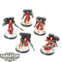 Blood Angels - 5 x Vanguard Veteran Squad - bemalt