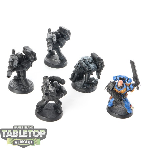 Space Marines - 5 x Devastator Squad - teilweise bemalt