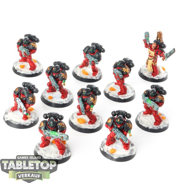 Dark Angels - 10 x Tactical Squad klassisch - bemalt