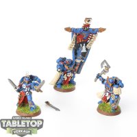 Ultramarines - 3 x Ultramarines Honour Guard - bemalt