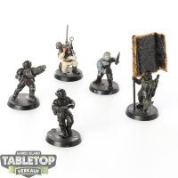 Astra Militarum - 5x Cadian Command Squad klassisch -...