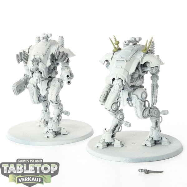 Chaos Knights - 2x War Dog Huntsmen - grundiert