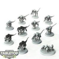 Tyraniden - 10 x Termagants - teilweise bemalt
