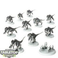 Tyraniden - 10 x Termagants - teilweise bemalt