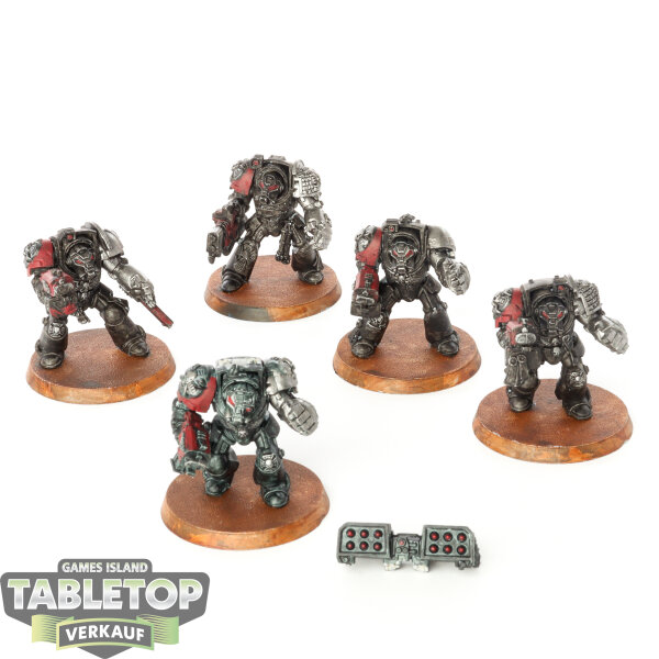 Deathwatch - 5 Terminator Squad klassisch - bemalt