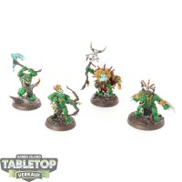 Orruk Warclans - 4x Hedkrakkas Madmob - bemalt