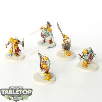 Maggotkin of Nurgle - 5 x Putrid Blightkings - teilweise...