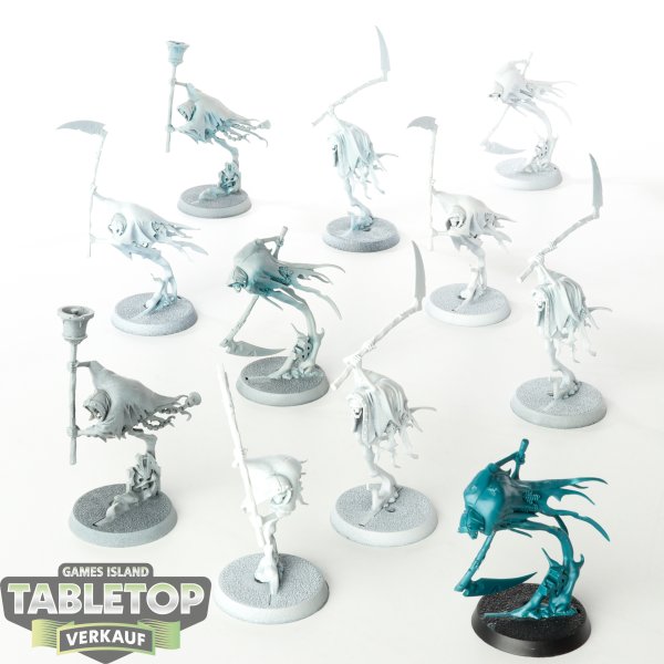 Nighthaunt - 11 x Grimghast Reapers - teilweise bemalt