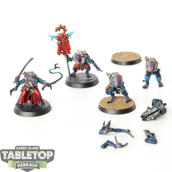 Genestealer Cults - 4 x Hybrid Metamorphs - teilweise bemalt