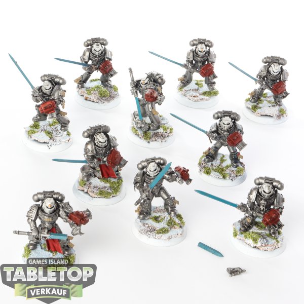 Grey Knights - 10 x Grey Knights Strike Squad - bemalt