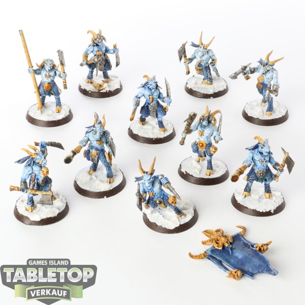 Beastmen Brayherds - 10x Gors  - bemalt