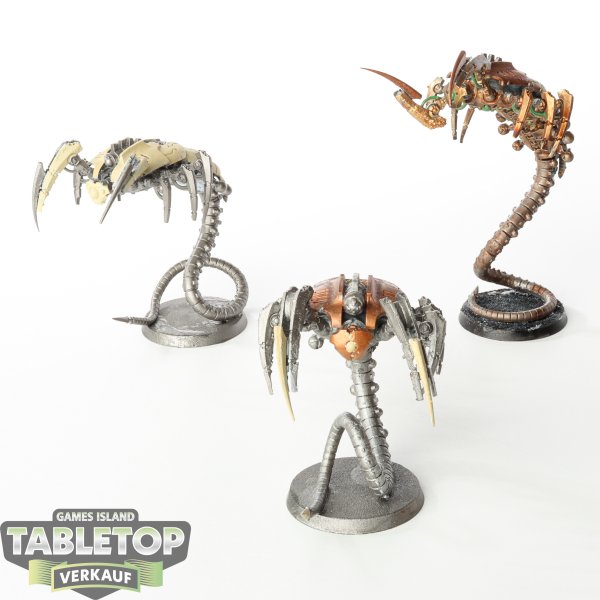 Necrons - 3x Canoptek Wraiths - teilweise bemalt