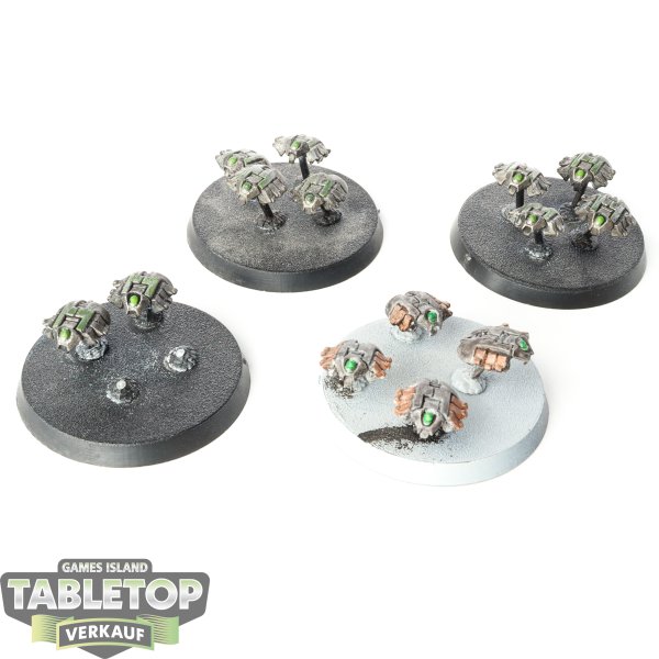 Necrons - 4x Canoptek scarabs klassisch - teilweise bemalt