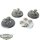 Necrons - 4x Canoptek scarabs klassisch - teilweise bemalt