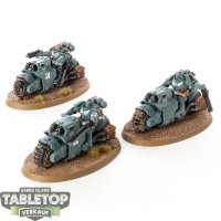 Space Marines - 3x Outriders - bemalt