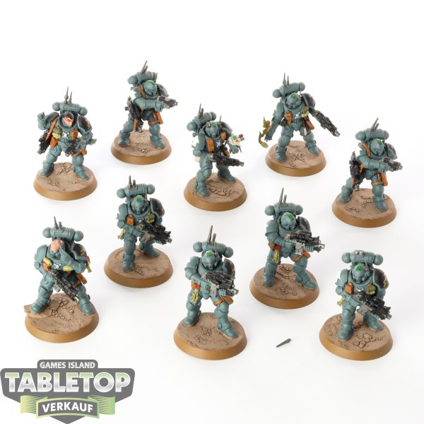 Space Marines - 10x Primaris Infiltrators - bemalt