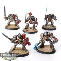 Grey Knights - 5x Grey Knights Terminator Squad - bemalt